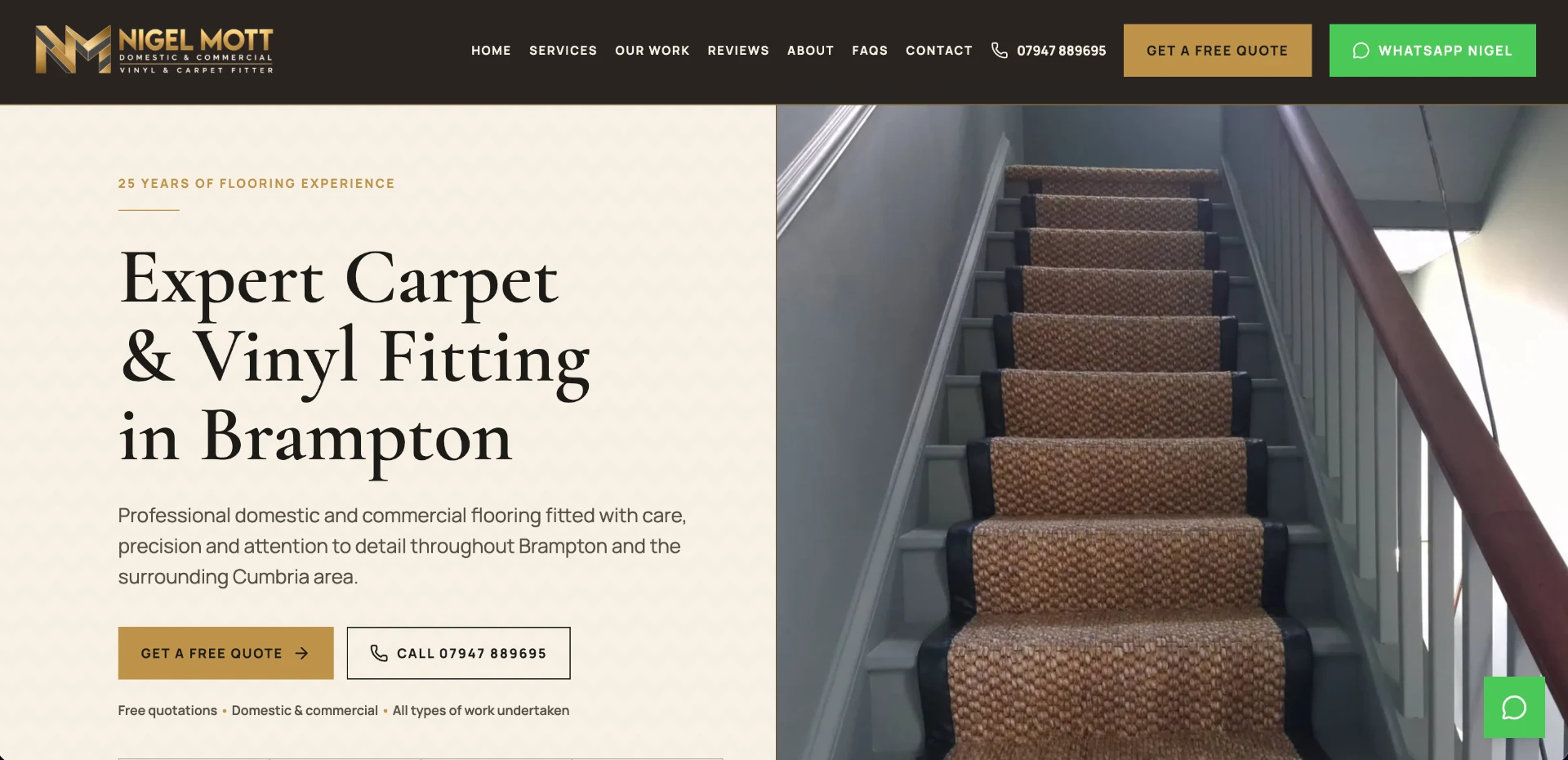 Nigel Mott website homepage