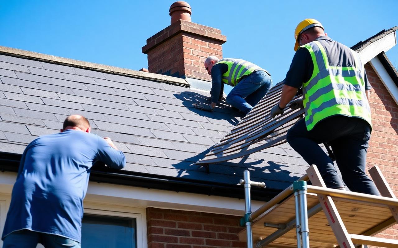 Premium roofing website mock-up